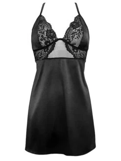 Pour Moi Vip Chemise -Elomi Underwear Shop PourMoiVIPChemiseBlack27409FrontCutout