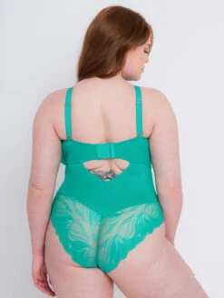 Scantilly By Curvy Kate Indulgence Bodysuit -Elomi Underwear Shop ST010704IndulgenceBodysuitJadeBackEdited2