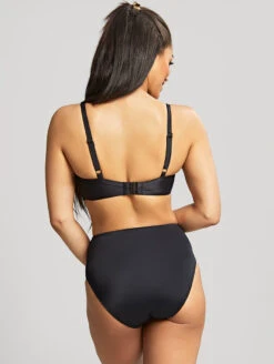 Panache Serenity Plunge Bikini Top -Elomi Underwear Shop SW1564SerenityPlungeBikiniTopSW1567SerenityMidiPantNoirBack
