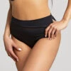 Panache Serenity Midi Classic Bikini Briefs -Elomi Underwear Shop SW1567SerenityMidiPantNoirFront