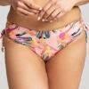 Panache Paradise Drawside Midi Brief -Elomi Underwear Shop SW1636PanacheParadiseDrawsideMidiBikiniBriefPinkTropicalFrontEdited