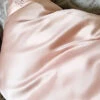 Sylke The Label Mulberry Silk Pillowcase -Elomi Underwear Shop SylketheLabelPillowcaseBlushSLKPCloseUp
