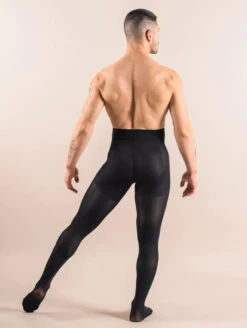 Threads Opaque Contour Tights -Elomi Underwear Shop ThreadsOpaqueContourTightsBlackBackAlternative