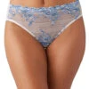 Wacoal Embrace Lace Hi-Cut Brief -Elomi Underwear Shop WacoalEmbraceLaceHiCutBriefsPastelParchment841191Front
