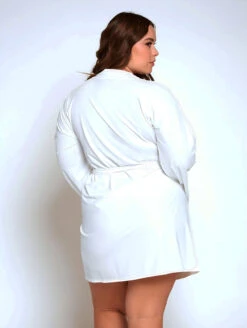 ICollection Arlene Robe -Elomi Underwear Shop iCollectionArleneRobeWhite78002BackPlus