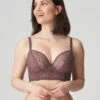 PrimaDonna Twist I Do Longline Bra -Elomi Underwear Shop 01016067PlungeLonglineBraToffeeFront