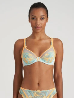 Marie Jo Georgia Deep Plunge Bra -Elomi Underwear Shop 0102600MarieJoGeorgiaDeepPlungeBraClearwaterFrontEdit