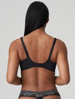 PrimaDonna Twist Rose Sauvage Balcony Bra -Elomi Underwear Shop 0242082RoseSauvagePaddedBalconyBraBlackBlueBack