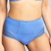 Panache Serene High Waist Brief -Elomi Underwear Shop 10303SereneHighWaistBriefCornflowerFrontEdited