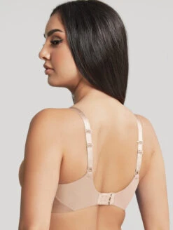 Cleo Faith Plunge Bra -Elomi Underwear Shop 10666FaithPlungeBraLatteBack