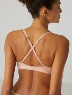 Simone Perele Non Wire Bralette -Elomi Underwear Shop 13V253SimonePereleNonWireBralettePeauRoseBackCrossedStraps