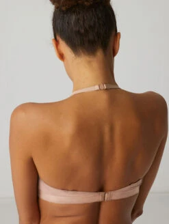 Simone Perele Non Wire Bralette -Elomi Underwear Shop 13V253SimonePereleNonWireBralettePeauRoseBackHalter