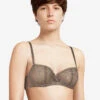 Chantelle Day To Night Half Cup Bra -Elomi Underwear Shop 15F5TaupeFront