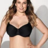 Corin Virginia Spacer Bra 1 Corin Virginia Spacer Bra -Elomi Underwear Shop 17871CorinVirginiaSpacerBraBlackFrontLifestyle