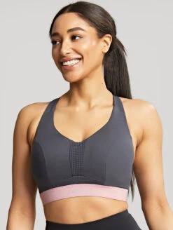 Panache Ultra Perform Wired Sports Bra -Elomi Underwear Shop 5022UltraPerformSportsBraCharcoalFrontEdited2