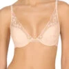 Natori Cherry Blossom Plunge Bra -Elomi Underwear Shop 721191CherryBlossomConvertibleBraCameoRoseFrontEdited