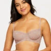 Montelle Flirt Lace Demi Cup Bra -Elomi Underwear Shop 9312FlirtDemiBraMoonshellFrontedit