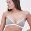 Skarlett Blue Adorned Cotton Bralette -Elomi Underwear Shop AdornedCottonBralette325211HeatherGreyFront
