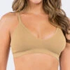 Eve Ribbed Bralette -Elomi Underwear Shop AnemoneEveRibbedBraletteLatteXHC001Front
