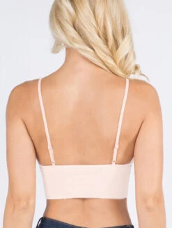 Lilly Longline Ribbed Bralette -Elomi Underwear Shop AnemoneLillyRibbedLonglineBraletteWhiteXHC008Back