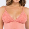 Mya Longline Bralette 1 Mya Longline Bralette -Elomi Underwear Shop AnemoneMyaLaceLonglineBraletteDesertSandFT0221Front
