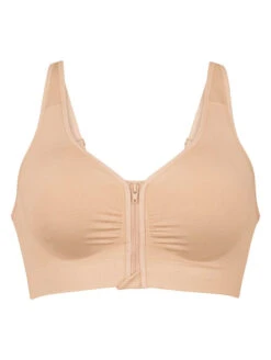 Anita Lynn Zipper Front Close Bra -Elomi Underwear Shop AnitaLynnZipperFrontCLoseBraDesert5768XCutoutFront