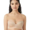 B'tempt'd Future Foundation Wirefree Strapless Bra -Elomi Underwear Shop B.Temp tFutureFoundationWireFreeStraplessBraAuNaturalSand954281Front