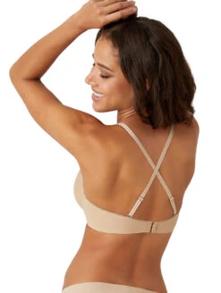 B'tempt'd B.Wow'd Push Up Bra -Elomi Underwear Shop BTemptedBwowdBraSand958287BackAlt