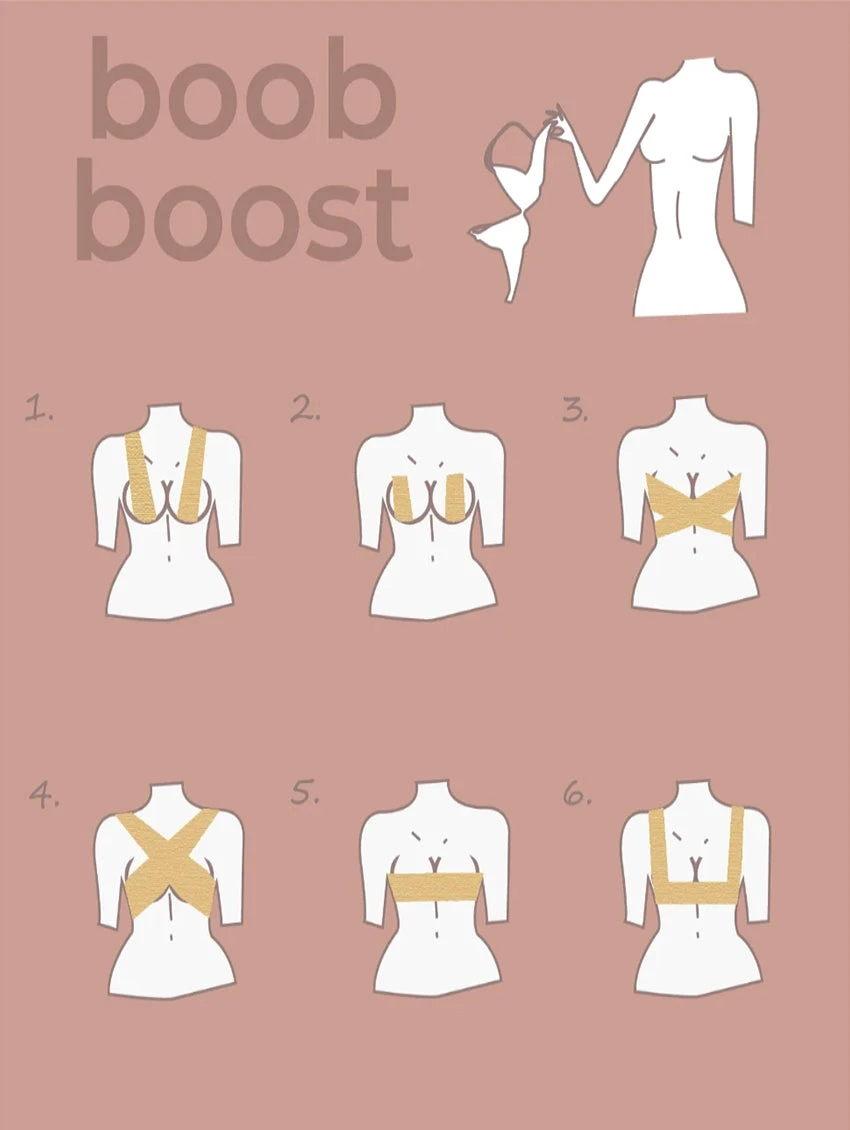 Boob Boost Tape - Black 4 Boob Boost Tape - Black - Image 2