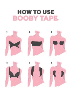 Booby Tape Breast Lift Tape - Beige -Elomi Underwear Shop Booby Tape Breast Lift Tape Beige S 4