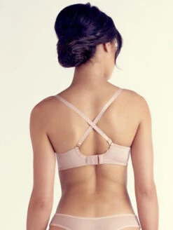 The Little Bra Company Iris Push Up Bra -Elomi Underwear Shop C005IrisPushUpBraSaharaBackCrossedStraps