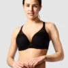 Chantelle Parisian Allure Plunge T-Shirt Bra -Elomi Underwear Shop C2232BlackFront