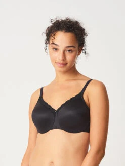 Chantelle C Comfort Bra -Elomi Underwear Shop ChantelleCComfortC13G1BlackFront
