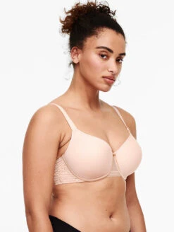 Chantelle C Jolie Memory Foam Bra -Elomi Underwear Shop ChantelleCJolieMemoryFoamBraSoftPink13B6Side