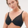 Chantelle Norah Front Closure Bra -Elomi Underwear Shop ChantelleNorahFrontClosureBraC13F6BlackSide