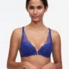 Chantelle Waltz Push Up Bra -Elomi Underwear Shop ChantelleWaltzPushUpBraC13L2NavyFront
