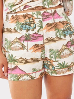 Chelsea Peers Button Up Pajama Set -Elomi Underwear Shop ChelseaPeersButtonUpPJSetVacationCW2005CCAPWaistPlus