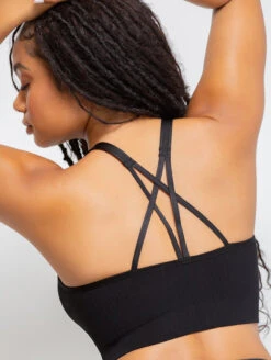 Curvy Couture Smooth Longline -Elomi Underwear Shop CurvyCoutureSmoothLonglineBra1332BlackBack2