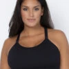 Curvy Couture Smooth Longline -Elomi Underwear Shop CurvyCoutureSmoothLonglineBra1332BlackFront