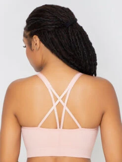 Curvy Couture Smooth Longline -Elomi Underwear Shop CurvyCoutureSmoothLonglineBra1332BlushRoseBack