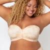 Curvy Couture Strapless Bra -Elomi Underwear Shop CurvyCoutureStraplessBraBombshell1211Front