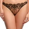 Dita Von Teese Nom De Plume G-String -Elomi Underwear Shop D23040NomDePlumeG StringBlackFrontEdited