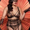 Dita Von Teese Nom De Plume Plunge Bra 2 Dita Von Teese Nom De Plume Plunge Bra -Elomi Underwear Shop D57040NomDePlumeFullBustPlungeBraBlackFrontLifestyleEditedFullBody 522ad2f0 0a57 4ffc b3ed a32576486eff