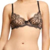 Dita Von Teese Severine Lace Bra -Elomi Underwear Shop DitaVonTeeseSeverineBraD58016BlackFront