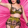 Dita Von Teese Victresse Balconette Bra -Elomi Underwear Shop DitaVonTeeseVictresseFullSetFrontLifestyleEdited