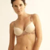 The Little Bra Company Yvonne Wide Set Bra -Elomi Underwear Shop E001YvonneWideSetBraMochaFront