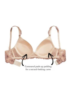 The Little Bra Company Yvonne Wide Set Bra -Elomi Underwear Shop E001YvonneWideSetBraMochaInfo