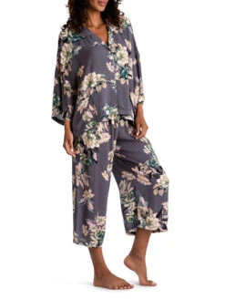 Midnight Bakery Luca Pj Set -Elomi Underwear Shop ENC345LucaPjPantSetLaveauCharcoalFrontEditedSide