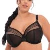 Elomi Matilda Plunge Bra -Elomi Underwear Shop ElomiMatildaBlackStarEL8900BraFront 2