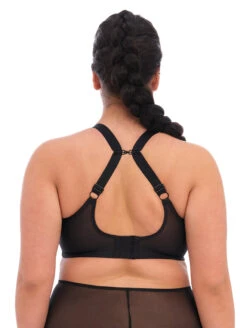 Elomi Matilda Plunge Bra -Elomi Underwear Shop ElomiMatildaBlackStarEL8900BraJhookBack